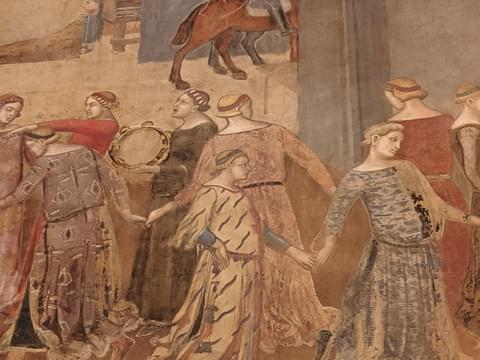 Scene from Lorenzetti’s Allegory of Good and Bad Government